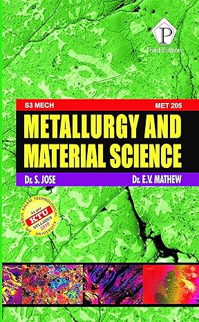 Metallurgy and Material Science MET 205 KTU
